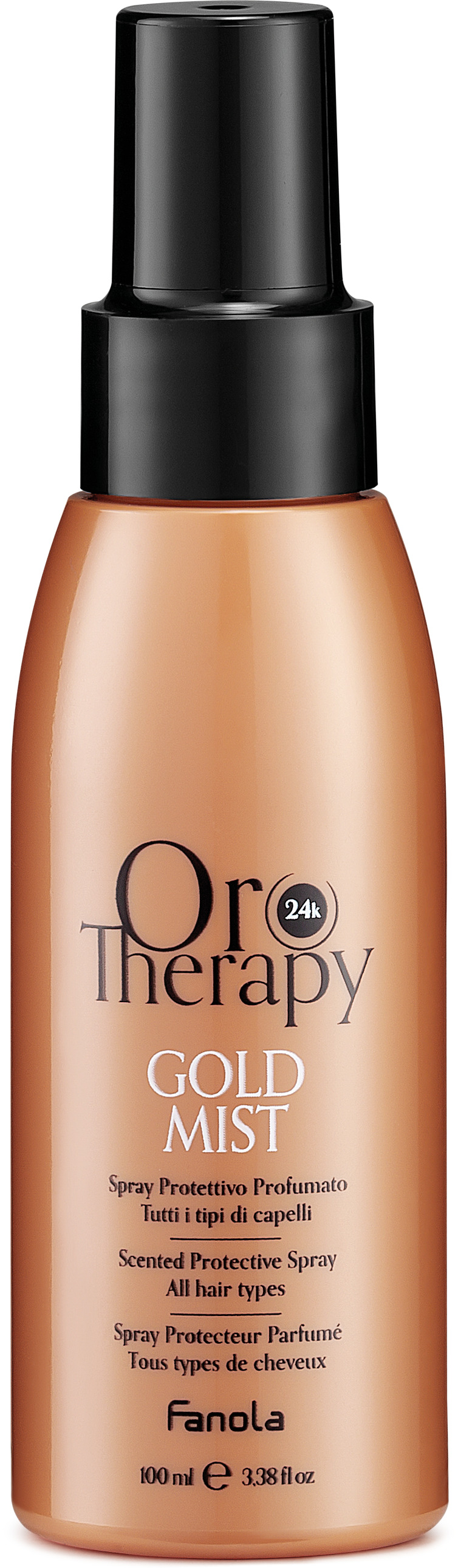 Fanola Oro Therapy Gold Mist — захисний парфумований спрей для волосся, 100 мл